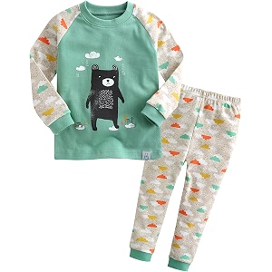 vaenait baby 12months-12years toddler kids junior boys car train fireman snug fit sleepwear pjs set