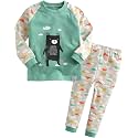 VAENAIT BABY 12Months-12Years Toddler Kids Junior Boys Car Train Fireman Snug fit Sleepwear Pjs Set