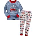VAENAIT BABY 12Months-12Years Toddler Kids Junior Boys Car Train Fireman Snug fit Sleepwear Pjs Set