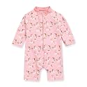 VAENAIT BABY Girls One-Piece Swimsuit, UPF 50+ Long Sleeve Rash Guard, Ruffle Swimwear Infant &amp; Toddler for 0-2 Years