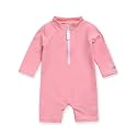 VAENAIT BABY Girls One-Piece Swimsuit, UPF 50+ Long Sleeve Rash Guard, Ruffle Swimwear Infant &amp; Toddler for 0-2 Years