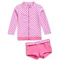 VAENAIT BABY Girls Rash Guard Swimsuit UPF 50+ Long Sleeve Toddler Bathing Suit Ribbon Stawberry Floral Fruit for 2~8Years