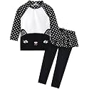 VAENAIT BABY Girls Rash Guard Swimsuit UPF 50+ Long Sleeve Toddler Bathing Suit Ribbon Stawberry Floral Fruit for 2~8Years