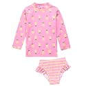 VAENAIT BABY Girls Rash Guard Swimsuit UPF 50+ Long Sleeve Toddler Bathing Suit Ribbon Stawberry Floral Fruit for 2~8Years