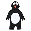 VAENAIT BABY Zip &amp; Snap Rash Guard Swimsuit, UPF 50+ One-Piece Long Sleeve Swimwear, Quick Dry Infant Beach Suit for 0~2T