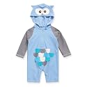 VAENAIT BABY Zip &amp; Snap Rash Guard Swimsuit, UPF 50+ One-Piece Long Sleeve Swimwear, Quick Dry Infant Beach Suit for 0~2T