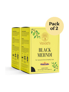 Vagads Herbal Black Mehendi Powder Ammonia-Free Henna