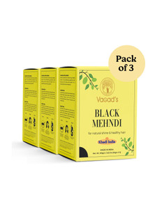 Vagads Herbal Black Mehendi Powder Ammonia-Free Henna