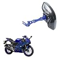 Vagary Carbon Fiber Tyre Hugger Motorcycle Rear Mudguard Splash Guard for Yamaha R15 V4 (Blue)