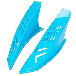 vagary punk style helmet horns  horns  antenna  spikemohawk  shark fins blue