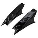 Vagary Punk Style Helmet Horns | Horns &amp; Antenna | Spike/Mohawk &amp; Shark Fins (Black)