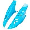 Vagary Punk Style Helmet Horns | Horns | Antenna | Spike/Mohawk | Shark Fins (Blue)