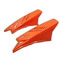 Vagary Helmet Horns Punk Style | Horn | Antenna | Spike/Mohawk | Shark Fins (Orange)