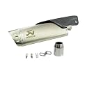 Vagary Kalasnikavo Akrapovic Exhaust High Bass Exhaust Silencer for BMW, KTM, Kawasaki, Suzuki, Bajaj, Yamaha R15, Ninja, CBR, GS, Apache, Duke 390, FZ, Gixxer (Silver)