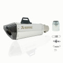 Vagary Silver Universal Hexa Cut Akrapovic Exhaust With DB Killer Universal For Bike Universal For Bike Full Exhaust System