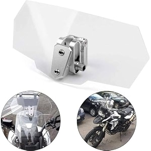 vagary universal spoiler airflow adjustable bike visor extension windshield wind deflector visor extender transparent
