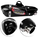 Vagary Universal Alpha Bike Exhaust Muffler With DB Killer Silencer (Carbon Black)