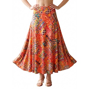 VAGISHA Long Skirts for Women Traditional Ethnic
