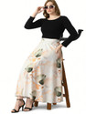 vagisha Printed Women Flared Multicolor Skirt