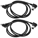Vaguelly Midi Cable 90 Degree Din 2pcs 5 Pin Male to Male