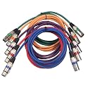 Vaguelly XLR Male to Female Audio Extension Cable, 1.8m 6pcs