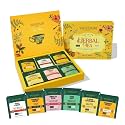 VAHDAM, Assorted Herbal Tea Variety Pack (6 Variants, 36 Tea Bags) Caffeine Free, Gluten Free, Non GMO | Eco Friendly Long Leaf Pyramid Tea Bags I Tea Gift Set for Men and Women