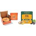 VAHDAM, Turmeric Spiced Tea Gift Set &amp; VAHDAM, Organic Detox Kahwa Green Tea- 15 TBS