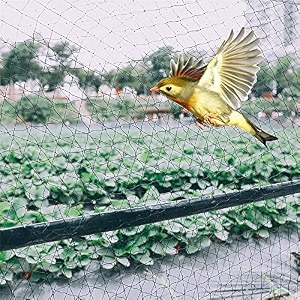 vahi bird net  anti bird net pigeon net  window balconies jali birds control nets uv stabilised hdpe nylon netting solution installation kit included - 10 ft x 40 ft 3048cm x 12192cm - black