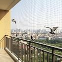 Vahi Pigeon Nets for Balconies Anti Bird Pigeons Control Net, Heavy Duty HDPE Mesh Net for Balconies, Installation Kit Included (White, 10 Ft X 100 Ft)