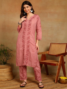 VAHSON Women Kurta Palazzo Set