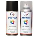VAI Spray Paint Can Compatible for Maruti Suzuki Passion Red - 225ml & Gloss Clear - 225ml | Touch-Up Paint for Alto 800, Wagon R, Eeco | Pack of 2, Quick Dry, DIY Car Scratch Repair Kit