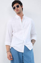 VAIDDO Men Solid Casual White Shirt