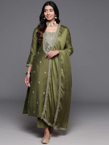 Vaidehi Fashion Embroidered Kurta Trouser Pant