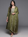 Vaidehi Fashion Embroidered Kurta TrouserPant Dupatta