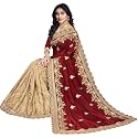 Niza Fashion Vaidehi Fashion Women's Woven Silk Saree With Blouse Piece Maroon