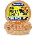 150 Pcs 8" Round Air Fryer Liners Disposable for 5-8QT, Airfryer Liner