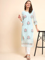 vairagee Women Embroidered Straight Kurta