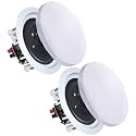 Vaiyer Pair of 5.25 Inch 350 Watts (Per Pair), Ceiling Speakers for Home Theater System, Flush Mount in-Wall in-Ceiling 2-Way Mid Bass Woofer with Tweeter (Renewed)