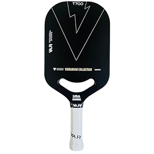 vajr premium pickleball paddle  ar20-v2 20mm thickness  18k carbon-fiber spin tech  usa pickleball approved paddle  vector edgeless swift swing  beginner - pro level paddle  blue gold  gold