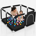 VALAJOGI Large Foldable Playpen for Babies and