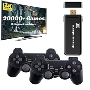 valak wireless video games for tv gaming retro gaming console with game stick 4k uhd plug amp play tv video game set for 2 player with 9emulator for kids amp adults old school station video game