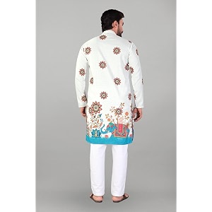 Valaki Kurta Pajama Set for Men Border