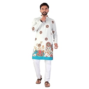 Valaki Kurta Pajama Set for Men Border