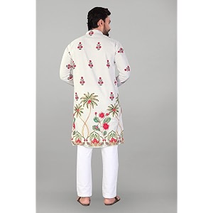 Valaki Kurta Pajama Set for Men Border