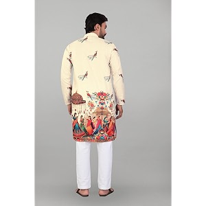 Valaki Kurta Pajama Set for Men Border