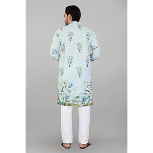 Valaki Kurta Pajama Set for Men Border