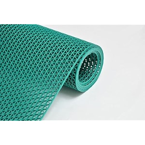 waterproof jali rubber mat for bathroom swimming pool anti skid bath mats 4 x 5 feet green