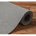 VALDIVIAN Waterproof Jali Rubber Mat for Bathroom Swimming Pool Anti Skid Bath Mats, 2 x 10 Feet, Grey
