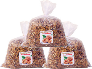 vale of kashmir walnut kernels fresh new crop  brown kernels  tasty  crunchy walnuts 3 x 1 kg
