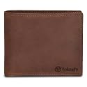 VALENCHI Genuine/Real Leather Bifold Wallet For Men - RFID Blocking/Protected Men's Slim Wallet - Christmas Gifts For Men (Brown Crazy Horse BF01)